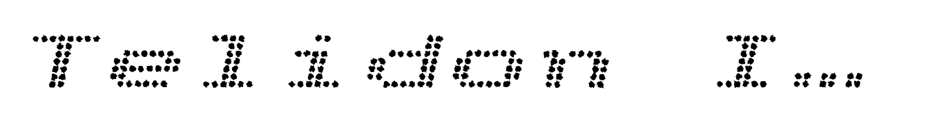 Telidon Ink Extended Bold Italic
